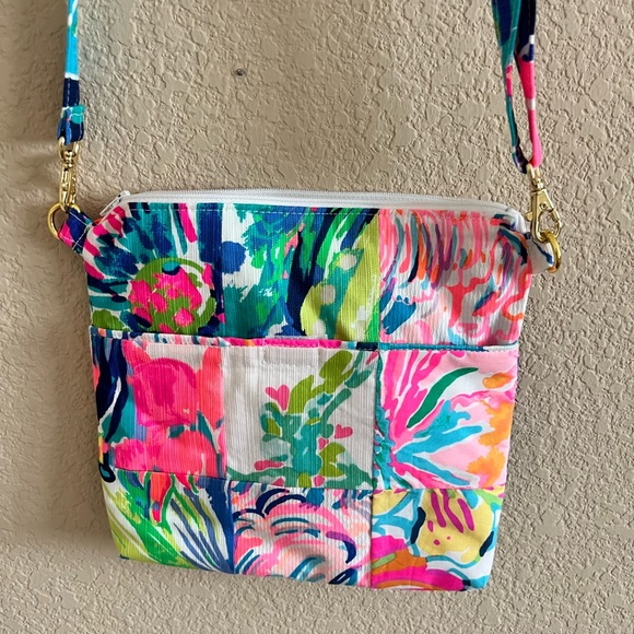 Handmade from Lilly Pulitzer fabric crossbody - Picture 2 of 4
